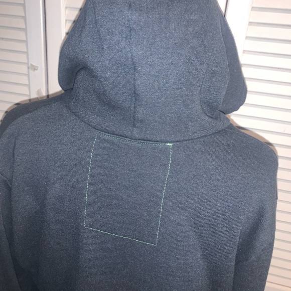 Aviator Nation Smiley Face Gold Foil Hoodie Gray Unisex Large - Picture 10 of 11